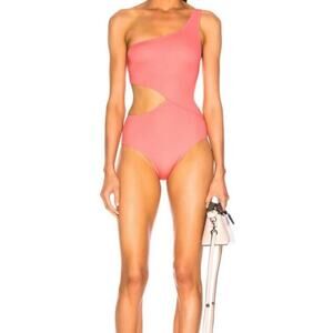 NWT Solid & Striped Claudia Cut Out One Piece Size Large